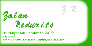 zalan medurits business card
