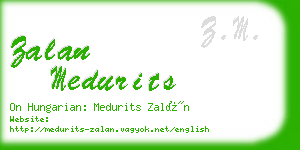 zalan medurits business card